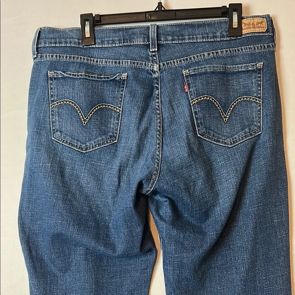 Levis 505 Straight Leg Jeans Womens Blue Medium Wash Denim 36X29 - Picture 6 of 8